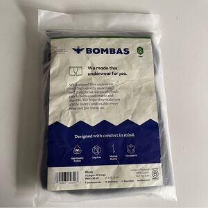 NWT Bombas Men's 100% Cotton Boxer Breifs